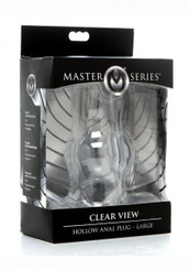 Ms Clear View Hollow Anal Plug Lg
