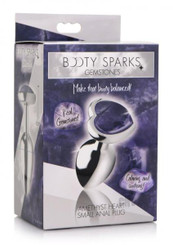 The Booty Sparks Gems Amethyst Heart Sm Plug Sex Toy For Sale