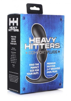 Heavy Hitters Comfort Plugs 5.5 Black Adult Toys