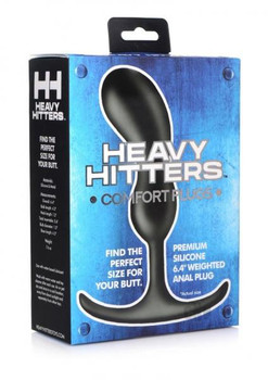 Heavy Hitters Comfort Plugs 6.4 Black Best Sex Toy