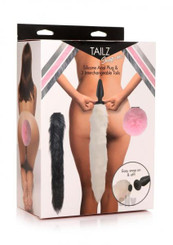 Tailz Silicone Anal Plug And 3 Tails Set