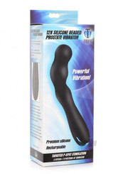 T4m Silicone Beaded Prostate Vibe Black Sex Toy