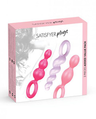 Satisfyer Plugs Colored Set Of 3 Value Pack Adult Sex Toy