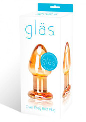 Glas Over Easy Glass Butt Plug by Glas Toy