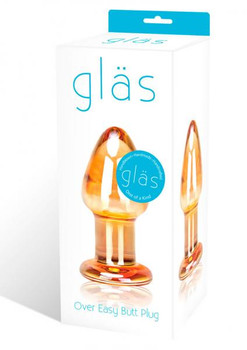 Glas Over Easy Glass Butt Plug by Glas Toy
