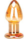 Glas Over Easy Glass Butt Plug by Glas Toy - Product SKU CNVEF -EELGLAS -54