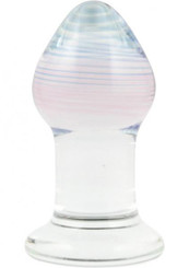 Glas Amythyst Rain Glass Butt Plug by Glas Toy