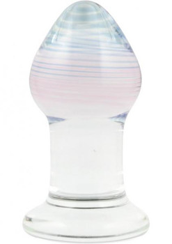 Glas Amythyst Rain Glass Butt Plug by Glas Toy