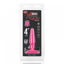 Hustler Seamless Silicone Plug 4 Inches Pink Adult Toy