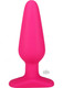 All About Anal Seamless Silicone Butt Plug 5.5 inches Pink Adult Toys