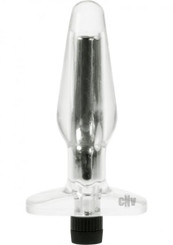 Aquavee Vibrating Butt Plug Clear Kinx by Abs Holdings