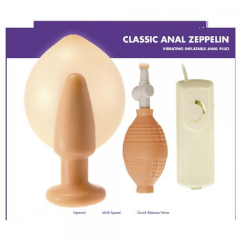 Zeppelin Vibe Inflatable Butt Plug Beige Kinx Best Sex Toys