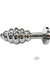 Rouge Threaded Butt Plug Large Clamshell by Rouge Garments