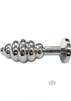 Rouge Threaded Butt Plug Large Clamshell by Rouge Garments