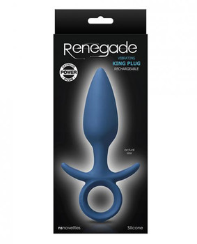 Renegade Vibrating King Plug Medium Blue Best Adult Toys