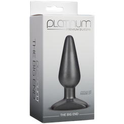 The Big End Charcoal Butt Plug by Doc Johnson