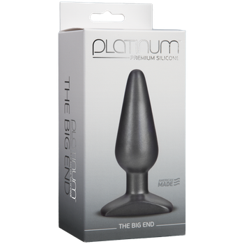 The Big End Charcoal Butt Plug by Doc Johnson
