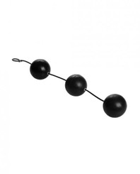 Master Series Xxl Triple Silicone Beads - Black Adult Sex Toys