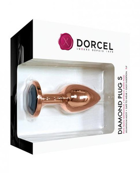 Dorcel Aluminium Bejeweled Diamond Plug - Rose Gold Small Best Sex Toys