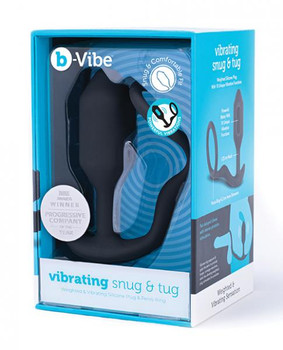 B-vibe Vibrating Snug & Tug Medium - Black Best Sex Toy