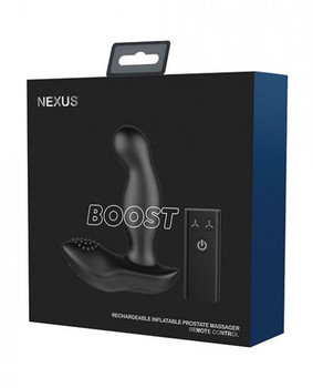 Nexus Boost Prostate Massager W/inflatable Tip - Black Adult Toys
