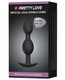 Pretty Love 4.92 inches Silicone Anal Plug with Ball Black by Liaoyang Baile Health Care