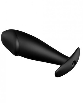 Pretty Love Vibrating Penis Shaped Butt Plug Black by Liaoyang Baile Health Care