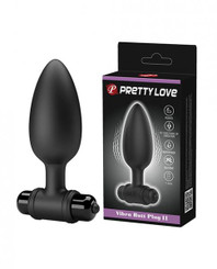 Pretty Love Vibra Butt Plug Ii - Black Adult Toy