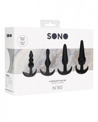 Shots Sono No. 8 Butt Plug - Black Set Of 4 Sex Toy