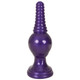 The King Ribbed Tip Anal Plug &acirc; Purple Adult Sex Toy
