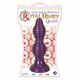 The Queen Ribbed Anal Plug Purple by Curve Toys - view 3