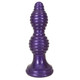 The Queen Ribbed Anal Plug Purple by Curve Toys - view 2