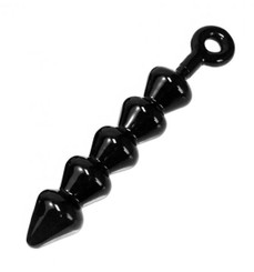 Anal Links Large Black Beads - Bulk by XR Brands