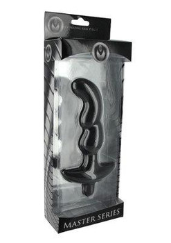 Onyx Vibrating Silicone Anal Plug Black by XR Brands