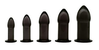 5 Piece Anal Trainer Set - Black Best Sex Toy