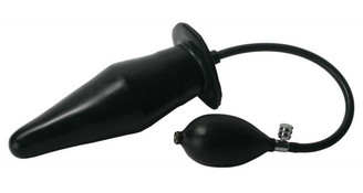 Super Large Inflatable Butt Plug Black by XR Brands
