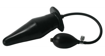 Super Large Inflatable Butt Plug Black by XR Brands
