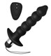 Wireless Black Vibrating Anal Beads With Remote by XR Brands - view 2