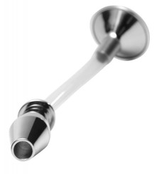 Stainless Steel Anal Funnel With Hollow Anal Plug by XR Brands