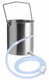 Premium Enema Bucket Kit With Silicone Hose by XR Brands - view 3