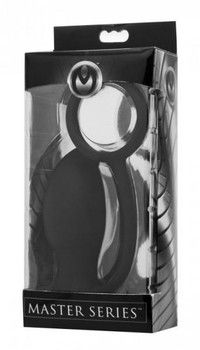 Bomber Vibrating Silicone Anal Plug With Erection Ring by XR Brands