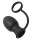 Bomber Vibrating Silicone Anal Plug With Erection Ring by XR Brands - view 4