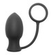 Bomber Vibrating Silicone Anal Plug With Erection Ring by XR Brands - view 2