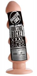 Four Stage Rocket Dildo Beige by XR Brands