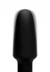 Popper Plug 7X Vibrating Silicone Anal Plug Black Large Sex Toy
