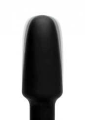 Popper Plug 7X Vibrating Silicone Anal Plug Black Large by XR Brands