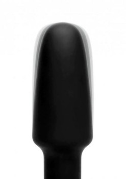 Popper Plug 7X Vibrating Silicone Anal Plug Black Large by XR Brands