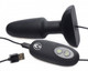 Popper Plug 7X Vibrating Silicone Anal Plug Black Large by XR Brands - view 4