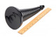 Giant Ribbed Anal Cone Black by XR Brands - view 3