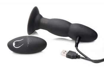 Rim Master Rechargeable Vibrating Silicone Anal Plug by XR Brands